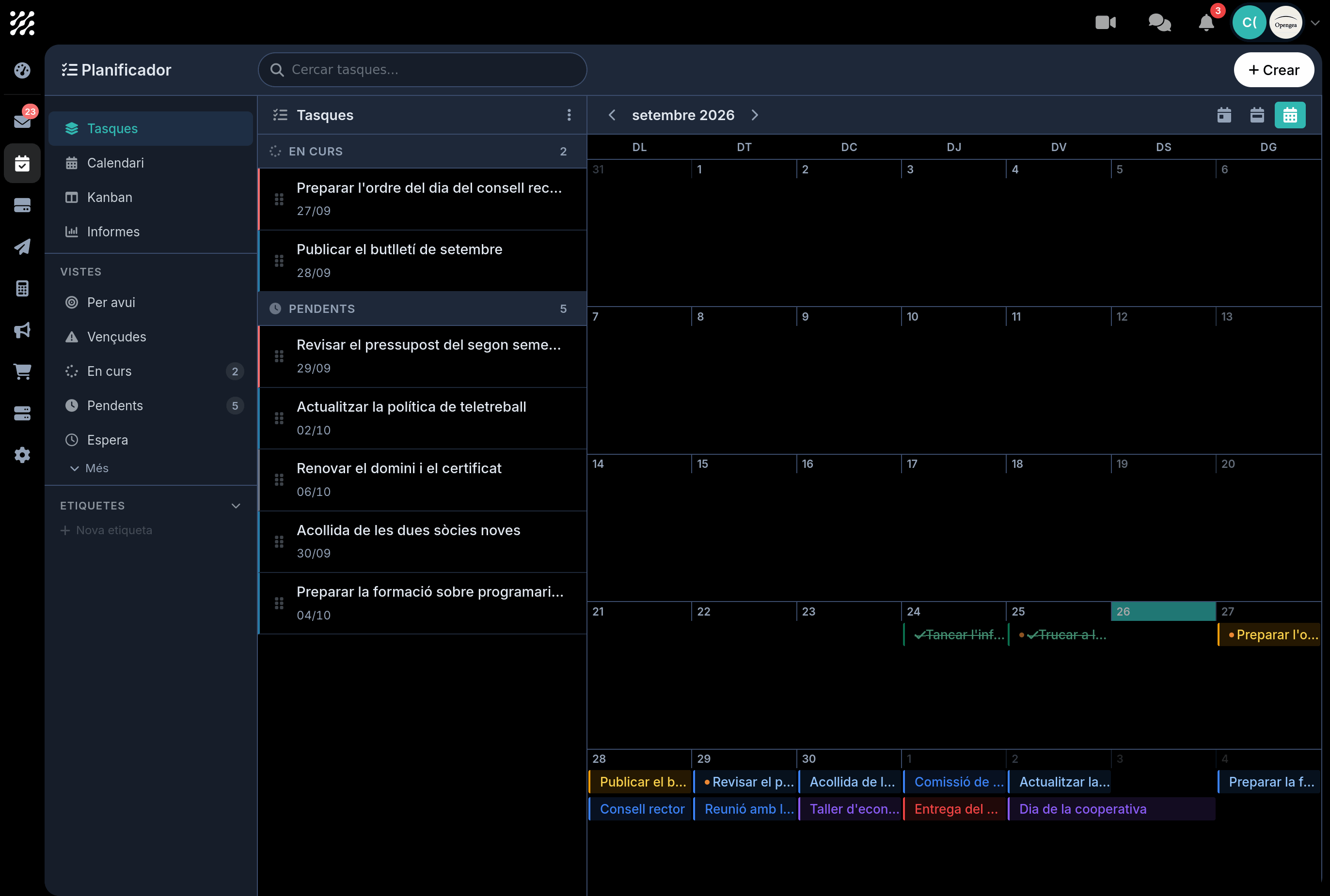Planificador &mdash; Captures de pantalla 1
