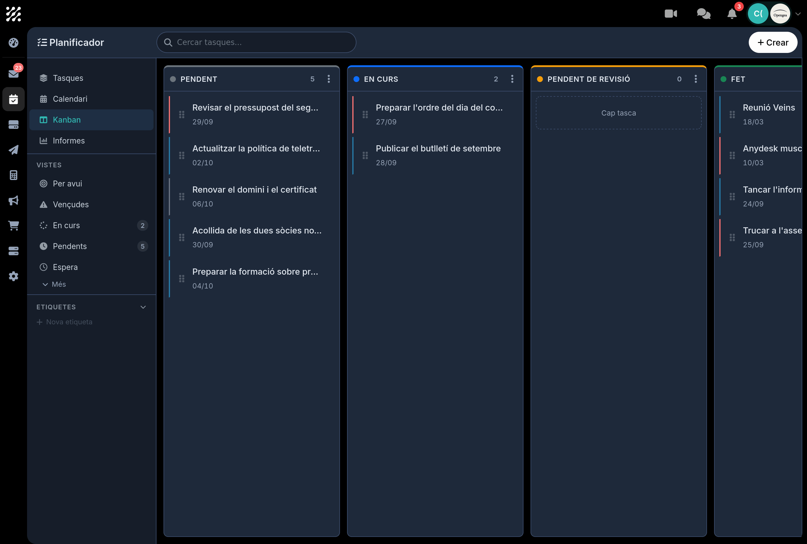 Planificador &mdash; Captures de pantalla 2