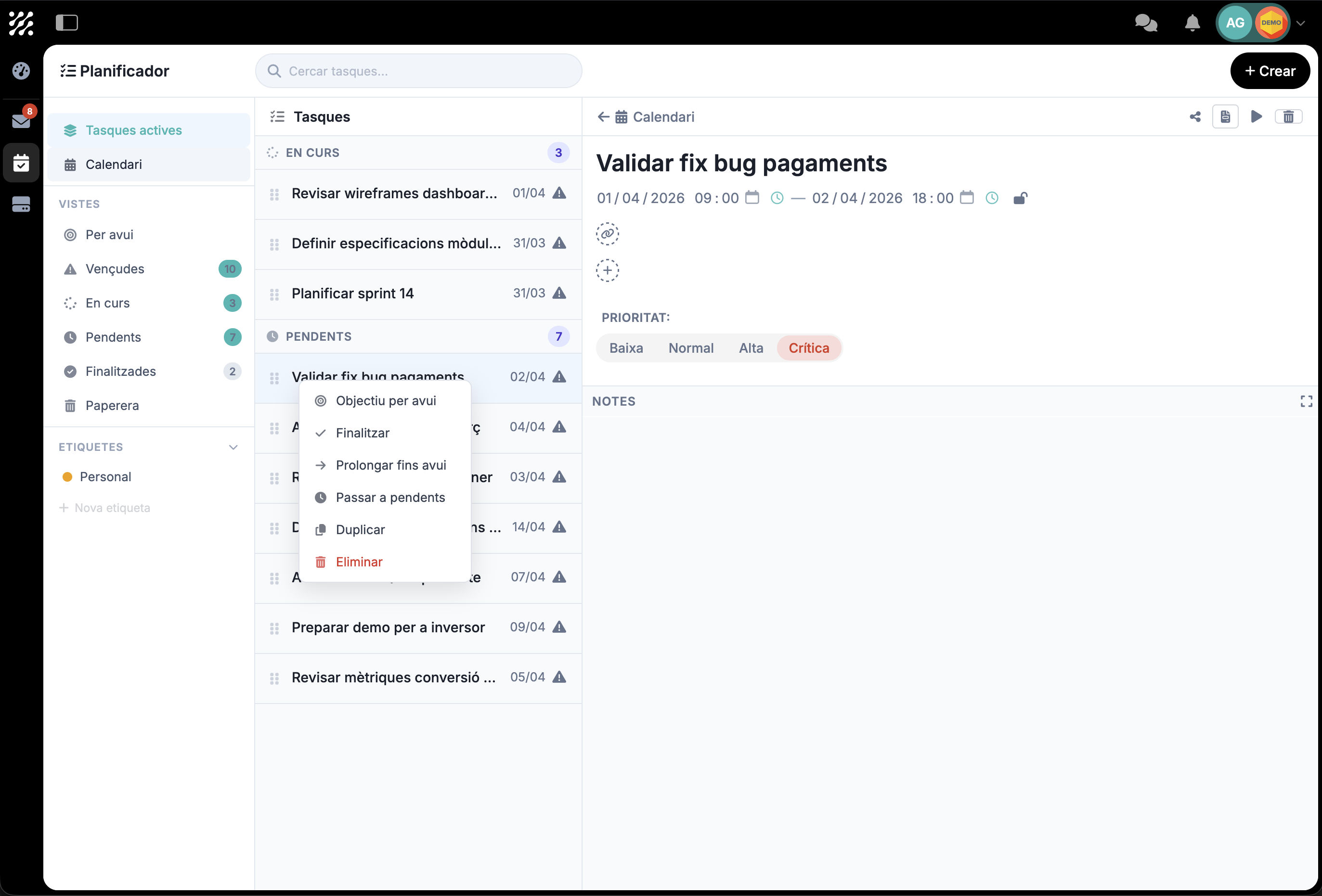 Tasks &mdash; Screenshots 1